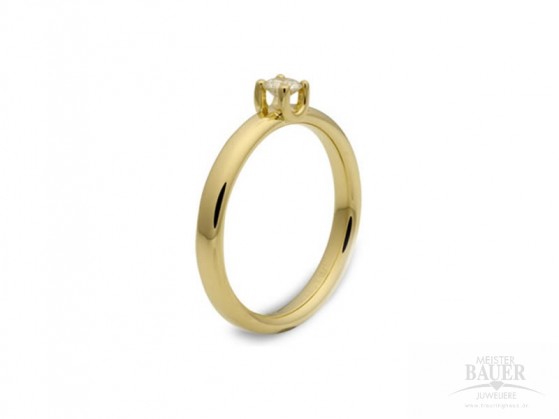 Solitärring 585/000 Verlobungsring Gelbgold Solitärring 585/000 Verlobungsring Gelbgold