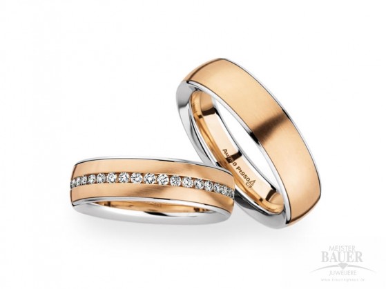 Trauringe Partnerringe Weißgold Roségold 585/000 Trauringe Partnerringe Weißgold Roségold 585/000