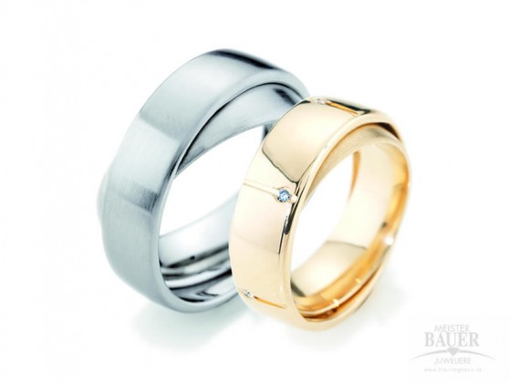 Partnerringe Freundschaftsringe Stahl / Gold 585/000 Partnerringe Freundschaftsringe Stahl / Gold 585/000