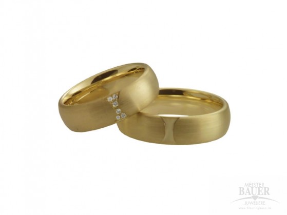 Trauringe Partnerringe Gelbold 585/-, Paar Trauringe Partnerringe Gelbold 585/-, Paar