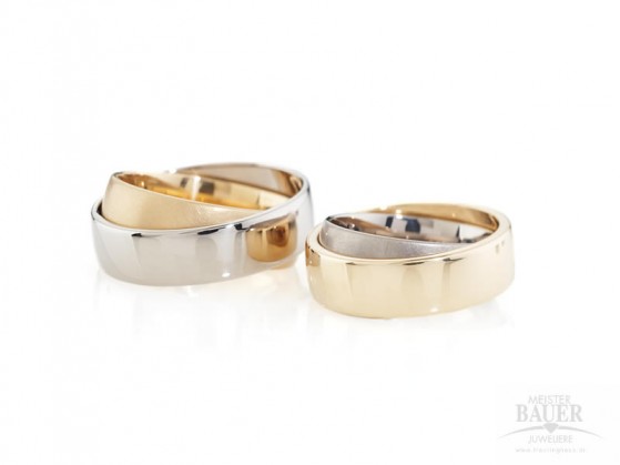 Partnerringe Freundschaftsringe Stahl / Gold 585/000 Partnerringe Freundschaftsringe Stahl / Gold 585/000