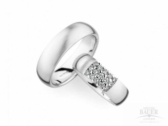 Trauringe Partnerringe Weißgold 750/000 Trauringe Partnerringe Weißgold 750/000
