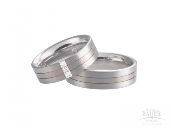 Trauringe Partnerringe Platin 950/- Weißgold 750/-, Paar Trauringe Partnerringe Platin 950/- Weißgold 750/-, Paar